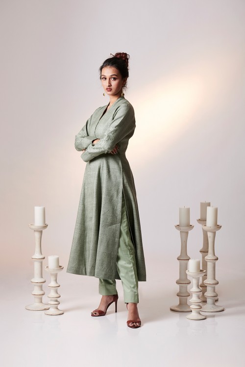  eminence -  structured kurti with embroidery